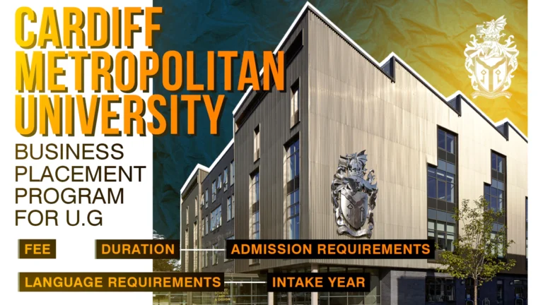 Cardiff Metropolitan University | Business Placement Programs