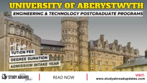 Aberystwyth University Engineering & Technology Postgraduate Programs