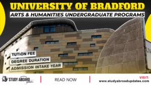 University of Bradford Arts & Humanities Undergraduate Programs