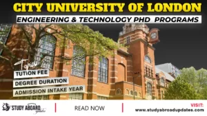 City University Of London Engineering & Technology PHD programs webp