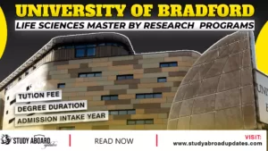 University of Bradford Life Sciences Master by Research Programs