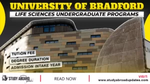 University of Bradford Life Sciences Undergraduate Programs
