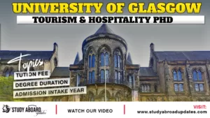 University of Glasgow Tourism & Hospitality Phd