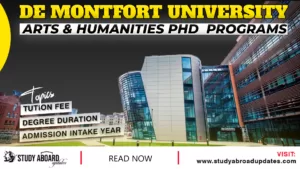 Arts & Humanities Phd Programs
