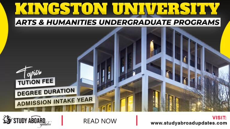 Arts & Humanities Undergraduate Programs