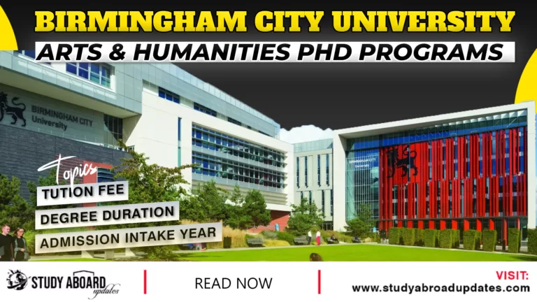 Arts & Humanities phd Programs