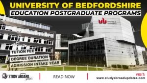 University of Bedfordshire Education Postgraduate Programs