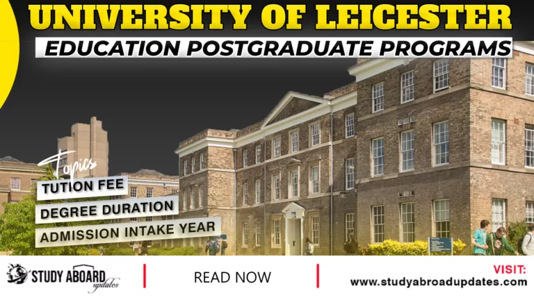 Education postgraduate Programs