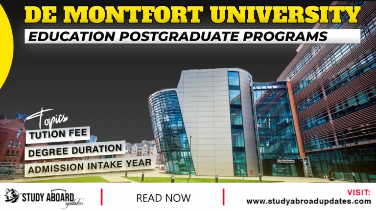 Education postgraduate Programs