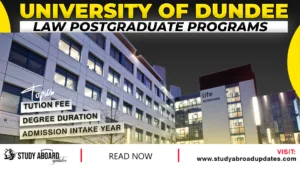 University of Dundee Law Postgraduate Programs